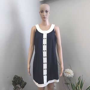 Michael Kors sleeveless dress dark navy blue